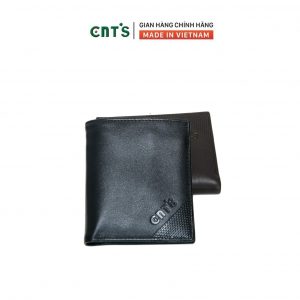 ] Ví nam đứng cao cấp CNT VN015 da bò thật SANG TRỌNG - ĐEN