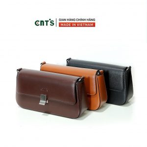 Túi đeo chéo nữ CNT'S (Phong Cách Hàn Quốc, Phối Dây Da & Xích - TĐX87)